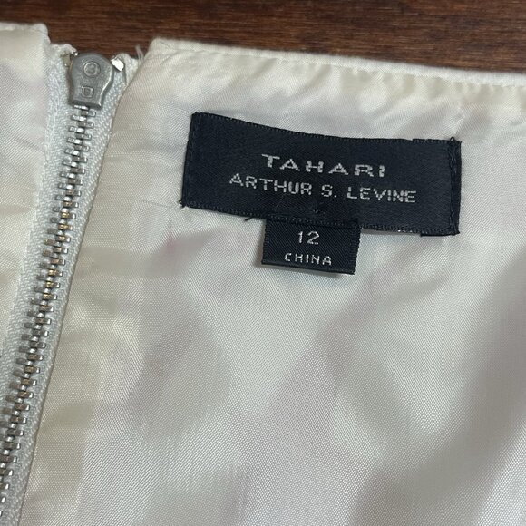 Tahari Tropical Sheath Dress Size 12 Hawaiian Resort Leaf Print Pockets Lined - Picture 11 of 14